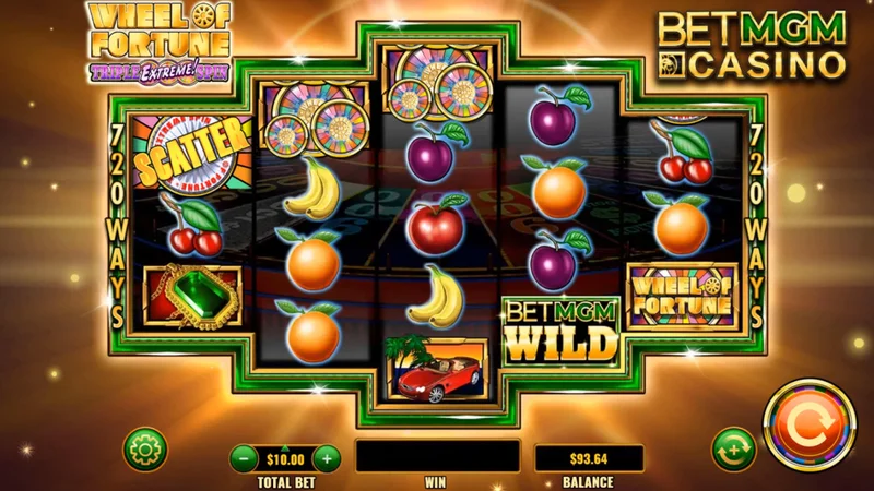 Wheel of Fortune Casino game selection